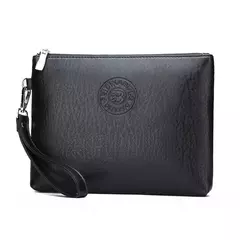 Clutch estilo empresarial para homens, carteira grande, couro PU macio, bolsa de pulso masculina, lazer elegante, bolsas de mão elegantes, bolsa de presente, nova - comprar online