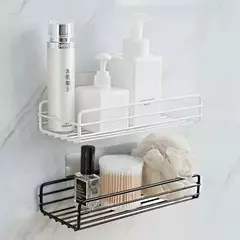 Prateleira De Banheiro De Parede, Prateleiras De Armazenamento De Canto, Suporte Do Shampoo, Rack Cosmético, Cesta De Dreno De Chuveiro De Ferro, Organizador Do Banheiro - comprar online