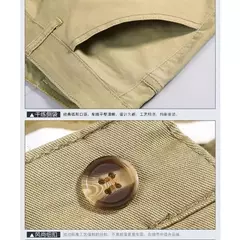 Imagem do Calças masculinas de tecido elástico de algodão, plus size, preto, cáqui, calças casuais, gordas, tamanho 30-50