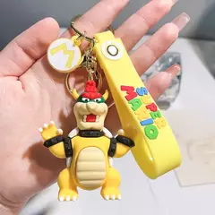Super mario 3d dos desenhos animados chaveiro mario bros luigi sapo yoshi bowser figura de ação modelo pvc saco dos desenhos animados boneca pingente brinquedos presente - loja online