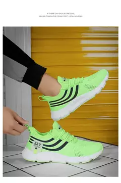 Sapatilhas Esportivas de Malha Respirável Masculina e Feminina, Leve, Casual, Ténis, Luxo, Masculino, Ténis, Marca - loja online