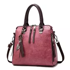 Bolsa de Ombro de Couro Retro para Mulheres, Bolsa Crossbody Messenger, Grande Capacidade, Bolsa Feminina, Designer de Luxo, Alta Qualidade - Wolf Magazine
