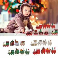 Imagem do Decorações De Trem De Madeira Do Natal Para Casa, Enfeites De Feliz Natal, Decoração Da Árvore Do Natal, Noel, Presentes De Ano Novo, 2024