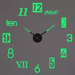 Imagem do Grande Espelho Acrílico Adesivos Relógio De Parede, 3D DIY Relógios De Quartzo, Design Moderno, Relógios De Moda, Sala De Estar, Home Decor, Horloge, 2023