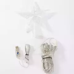 LED Star Waterfall Lights para o Natal, luzes de corda, enfeites de árvores, decorações, ano novo, 2025, 2024