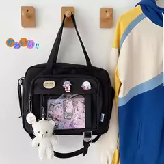 Bolsa Crossbody de Nylon Transparente para Mulheres Bolsa de Ombro Bolsa JK Meninas Japonesas do Ensino Médio, Bolsa de Livro Transparente, Segundo Elemento - comprar online