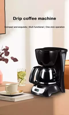 DMWD-Máquina De Café Espresso Latte Elétrica Semi-Automática, Mini Gotejamento Moka, Máquina De Cerveja De Café Americana, Caldeira De Chá, 0.6L na internet