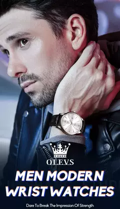 OLEVS-Relógios de luxo high-end para homens, relógios originais de aço inoxidável, marca top, relógio de quartzo, relógio manual, moda - comprar online