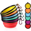 Tigelas dobráveis para cães, tigelas portáteis para viagem, expansíveis para cães e gatos, tigela de água, prato de alimentação de alimentos, tigela de silicone para animais de estimação 350/1000ml