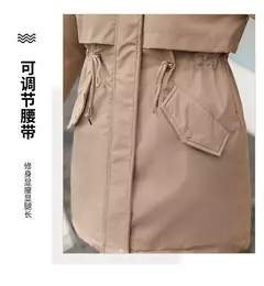 Parka longa de lã com capuz feminino com gola de pele, casaco fino, roupas acolchoadas, neve quente, moda inverno, novo, 2023 - comprar online