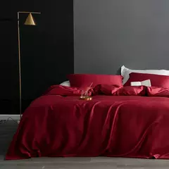 Lanlika-Luxo Natureza Branco Conjunto De Cama, Capa De Edredão, Lençol Plano, Roupa De Cama, Fronha Para Dormir, Duplo, Rainha, Rei, 100% Seda, Presente - loja online