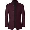 Homens Cashmere Blazers Ternos Casacos Stand-up Collar Negócios Ternos Casuais Casacos Masculino Slim Fit Blazers Casacos Blazers Casacos