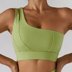 Imagem do Conjunto de saia de ioga para mulheres, treino de ginástica, sutiã de ombro feminino de cintura alta, sutiã de tênis feminino