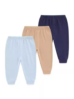 Unisex cor sólida algodão calças set, bebê recém-nascido, infantil criança calças, 3 pcs por lote - loja online