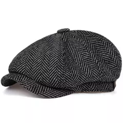 Selvagem casual masculino chapéu de jornaleiro, boné octogonal, britânicos pintores chapéus, boinas, espinha de arenque bonés lisos, boinas hip hop, outono, inverno - loja online