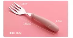 Talheres portáteis de aço inoxidável para crianças, Spoon Forks Box Utensílios de alimentação do bebê Conjunto de talheres para bebês, 3pcs na internet