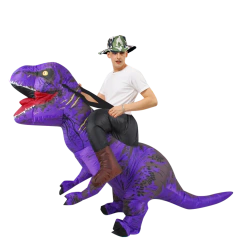 Imagem do Traje inflável do dinossauro para homens e mulheres, anime do Purim, fantasia, mascote, Natal, dia das bruxas, cosplay, trajes, vestido, T-rex, adulto