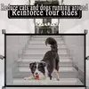 Cercas de barreira para cães de estimação, com 6 peças de gancho, rede isolada para animais de estimação, portão de escadas, novo cercadinho dobrável de malha respirável para cerca de segurança de cães