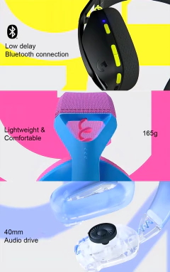 Logitech G435 LIGHTSPEED Fone de ouvido gamer sem fio USB Bluetooth/conexão 2.4 G Microfone embutido Fone de ouvido para jogos para PC/PS - Wolf Magazine