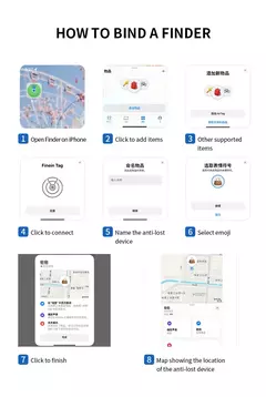 Etiqueta inteligente finamente novo encontrar meu aplicativo anti-perdido rastreador localizador chave carteira bagagem pet abs de longa duração para ios iphone na internet