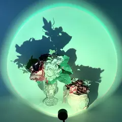 USB Sunset Lamp LED Rainbow Neon Night Light, Projetor, Parede de fotografia, Iluminação atmosférica para quarto, Decoração do quarto, Nightlights - comprar online