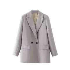 TRAF-Blazer feminino de escritório, preto, bege, cáqui, azul, verde, cinza, casaco de moda, blazers femininos, jaqueta, casacos, 2024