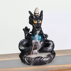 Dragon Statue Backflow Porta-incenso, Cone cerâmico, Fonte Cachoeira, Quarto, Estudo, Cozinha - loja online