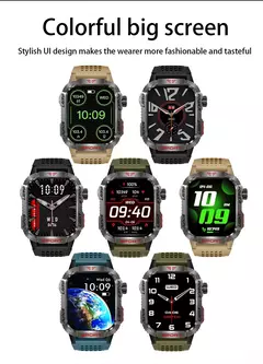 Impermeável Smart Watch para Homens, Rastreador de Esporte ao Ar Livre, Bluetooth Call Smartwatch, Militar, GPS, Lanterna, Bússola, Huawei, Xiaomi, Novo - Wolf Magazine