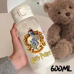 Harry potter palha copo de água 600/400ml crianças beber portátil plástico transparente grande capacidade esporte garrafa de água presentes - loja online