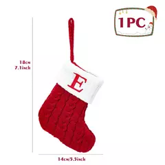 Knitting Snowflake Meias De Natal, Carta Meia, Decoração De Casa, Xmas Tree Ornament, Presente De Natal, 2024 - loja online