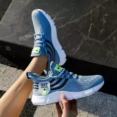 Homens tênis respirável clássico sapatos casuais homem tênis 2024 novo ao ar livre confortável malha sapatos masculinos tenis masculino - comprar online
