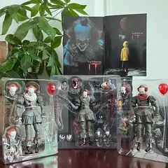 NECA Pennywise Joker Action Figure Toy Doll Horror Halloween Presente de Natal Ornamento de estante de 18 cm - Wolf Magazine