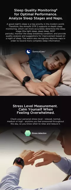 Amazfit-Smartwatch GTR 2 com autonomia de bateria ultra longa incorporada, telefone Android e iOS, Alexa, nova versão