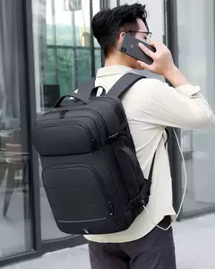 Mochilas expansíveis impermeáveis com porta de carregamento USB, Business National Flag Travel Bag, 17 "Laptop Bag, 40L na internet