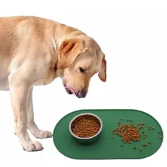 Silicone pet tigela esteira placemat à prova dwaterproof água evitar derramamentos cão gato comida almofada de alimentação gatinho alimentação pet tigela bandeja esteiras - loja online