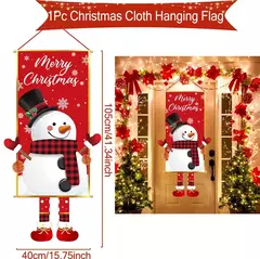 Imagem do Decoração de Natal Bandeira Bandeira Pendurada Porta, Enfeites, Presentes de Natal, Decoração de Ano Novo, 2025, 2025