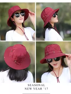 Unisex Verão Sunscreen Wide Brim Balde Chapéus Mulheres Proteção UV Waterproof Panama Caps Caça Sun Fisherman Hat para Mens Bob na internet