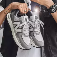 Tênis de corrida respirável masculino e feminino, tênis de casal, tênis de tabuleiro respirável, malha da moda, ao ar livre, alta qualidade, clássico, quatro estações - comprar online
