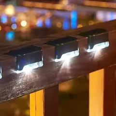 Impermeável LED Solar Stair Light, Jardim ao ar livre Passagem Pátio Terraço Guardrail Step Light, Luz Paisagem, 1 Pc, 4 Pcs, 10 Pcs, 20Pcs