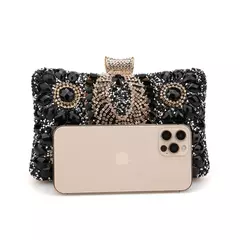 Bolsas de noite borla verde para mulheres, bolsa pequena de diamantes, bolsa de ombro de luxo, nova, 2023 na internet