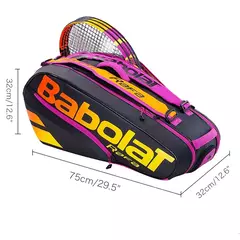 Babolat-Wimbledon Raquetes de Tênis para Homens e Mulheres, Mochila Desportiva, Compartimento Independente de Sapato, Possui Até 6, Original na internet
