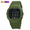 SKMEI-Relógios de pulso militares impermeáveis para homens, 1628 relógio esportivo, display LED, relógio masculino, contagem regressiva digital, 1988