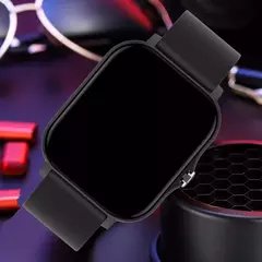 Relógio inteligente quadrado para homens e mulheres, rastreador de fitness, relógio inteligente esportivo, toque de discagem, música, Smartclock para Android, iOS