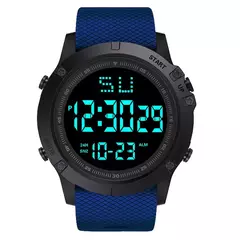 Relógio esportivo multifunções masculino, digital, à prova d'água, luminoso, led, mostrador grande, eletrônico, para estudante - loja online