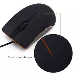 Mini mouse óptico com fio 3d, usb, 1200 dpi, para laptop, notebook, pc, desktop, computador, macbook, ultra fino - loja online