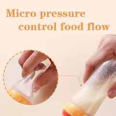 Recém-nascido Silicone Squeezed Milk Bottle, Food Grade, Training Spoon, Baby Grain, Supplement Alimentador, Seguro e Prático - loja online