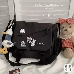 Bolsa Crossbody Japonesa de Grande Capacidade para Mulheres, Bolsas de Nylon, Ombro, Workwear Retro, Carteiro Bolsas na internet