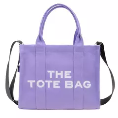 Bolsa tote feminina casual lona grande capacidade bolsas femininas designer letras ombro crossbody sacos de luxo grande shopper - comprar online