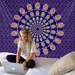 Mandala Tapeçaria para Decoração de Casa, Beach Yoga Mat, Colcha de Mesa, Pendurado, Boêmia, Indiano, Hippie, Quente, Novo, 210x148cm - loja online