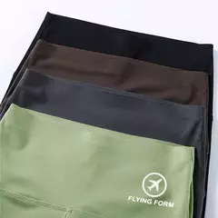 Imagem do Shorts de ioga para mulheres, treino elástico, cintura alta, controle de barriga, calças Ruched Booty, calças justas de compressão sem costura